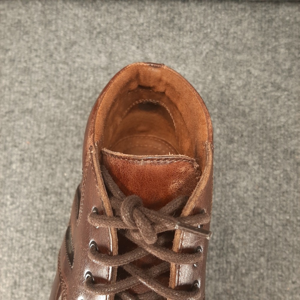 KENNETH COLE Reaction Lug Sole Leather Casual Boot 7.5 Vintage Chukka Y2K Look - Picture 10 of 16